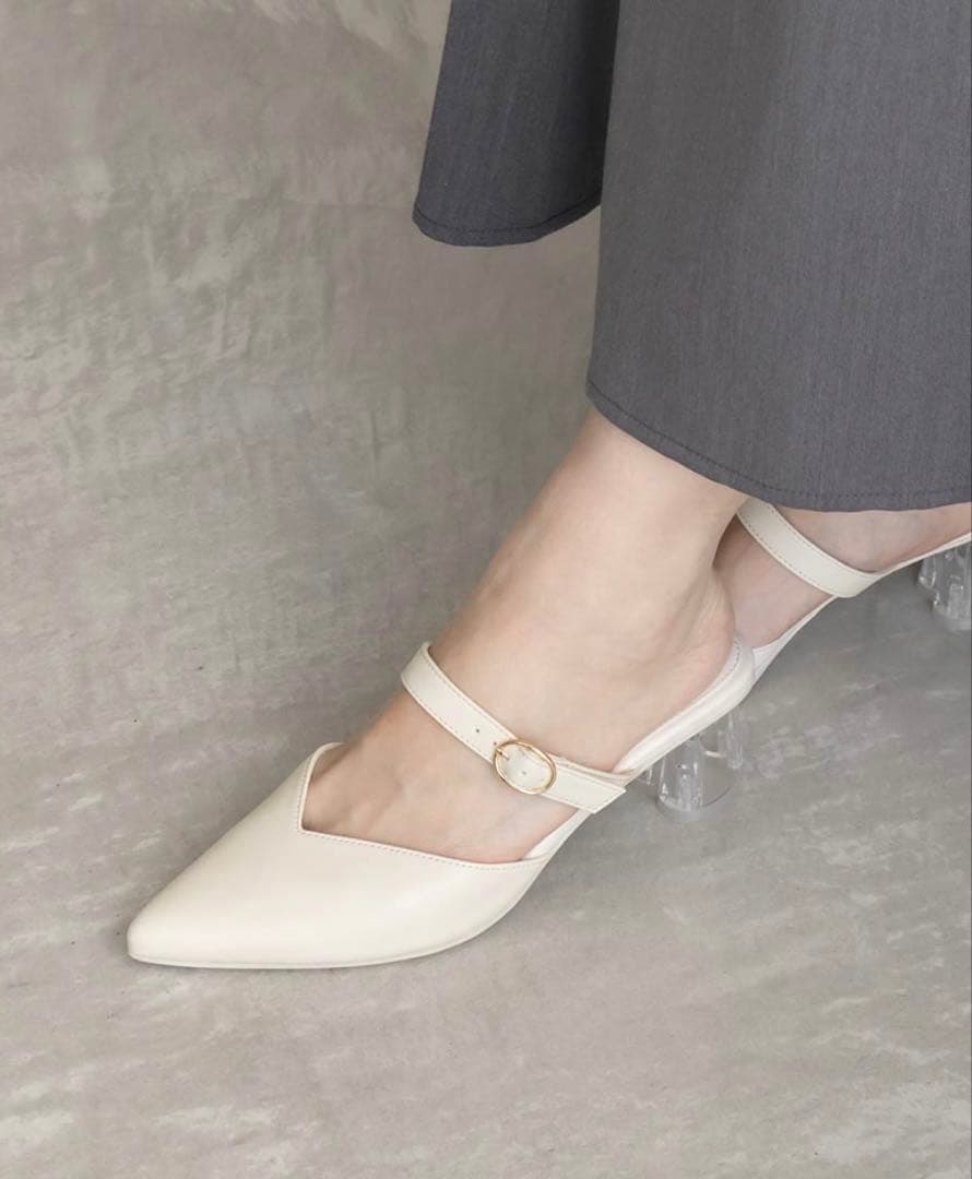 ランダRANDA HEARTCOLLECTION2WAYハート刺繍リボンミュール