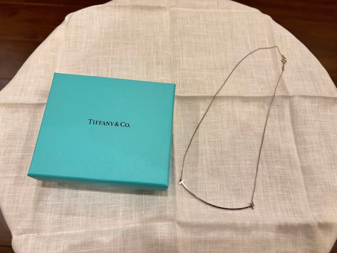 ティファニー　Tスマイル　ラージ　ネックレス　シルバー
