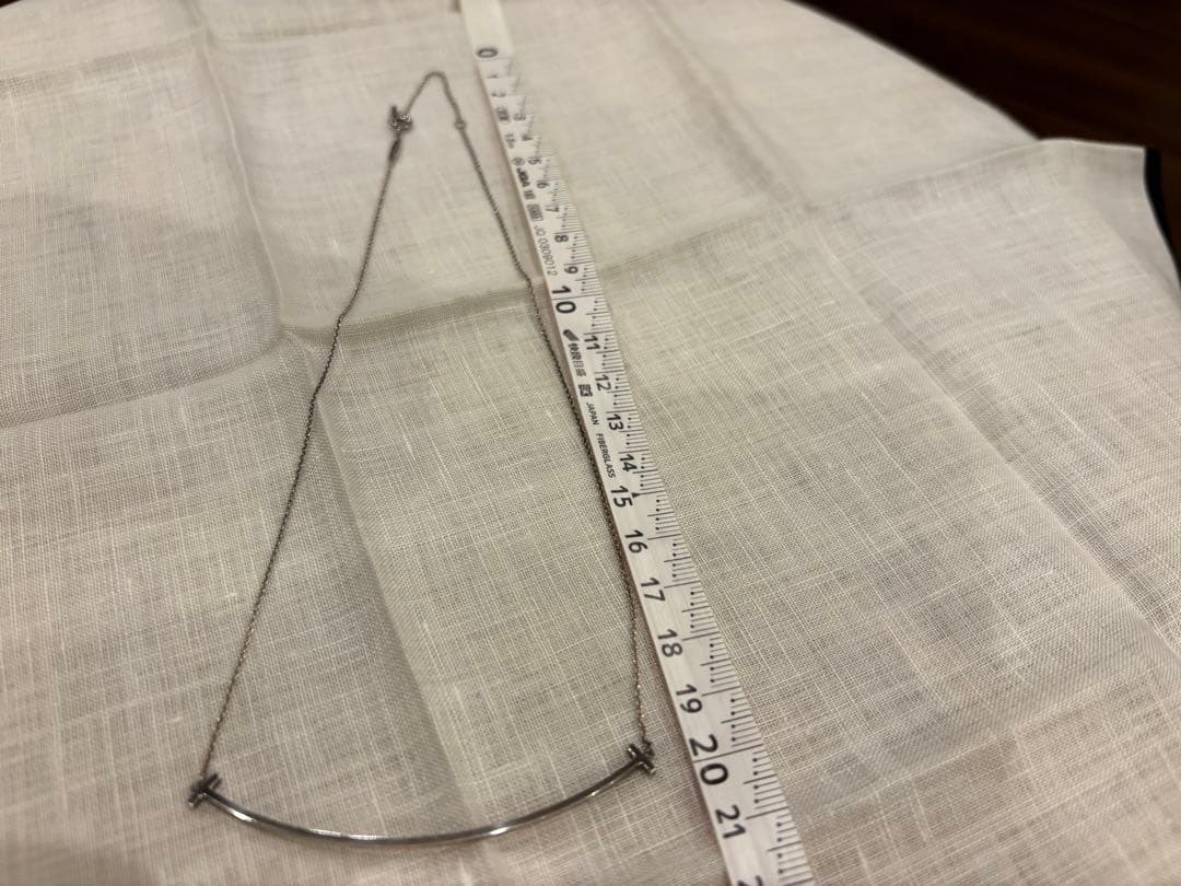 ティファニー　Tスマイル　ラージ　ネックレス　シルバー