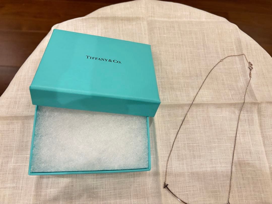 ティファニー　Tスマイル　ラージ　ネックレス　シルバー