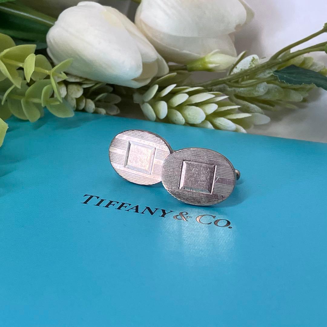 TIFFANY&Co.ティファニー カフス シルバー カフスボタン カフリンクス