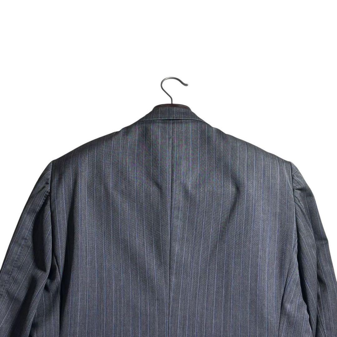 GUCCI グッチ スーツ セットアップ 50R グレー ストライプ モヘア混