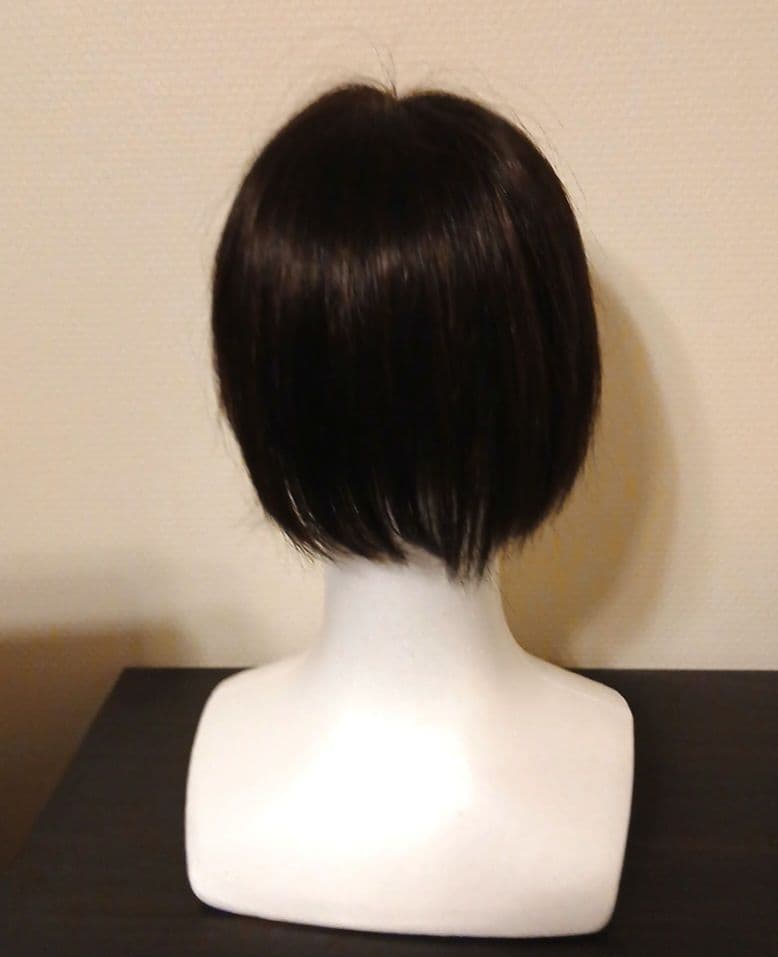 ダークブラウン ショートボブウィッグ 前髪あり　(ジュリアオージェ)