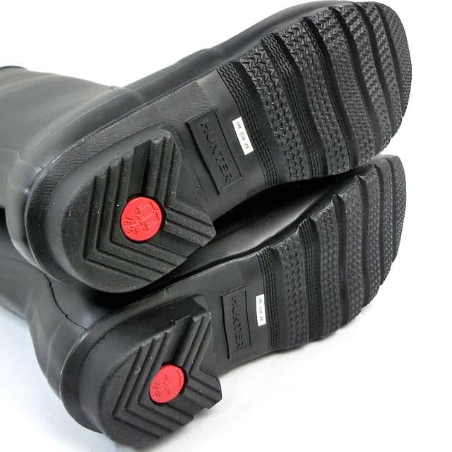 新品ハンターHUNTERレディースレインブーツ・ブラック　UK6-25cm