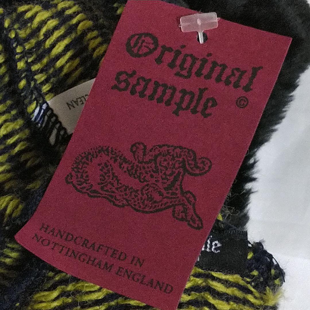 ☆*様 Original Sample ストライプ耳あて付きニット帽 デッドスト