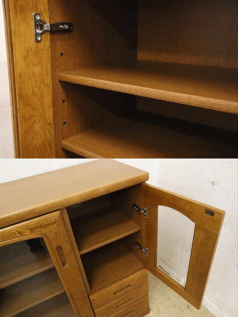 nobiko Y【浜本工芸】ナラ材・キャビネット・サイドボード