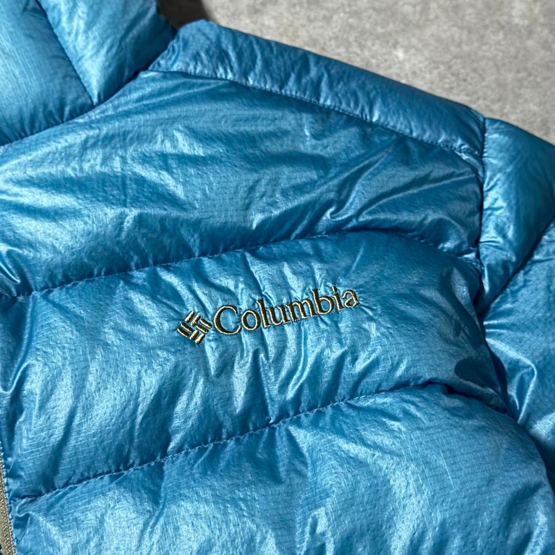 columbia down jacket puffer padded 水色