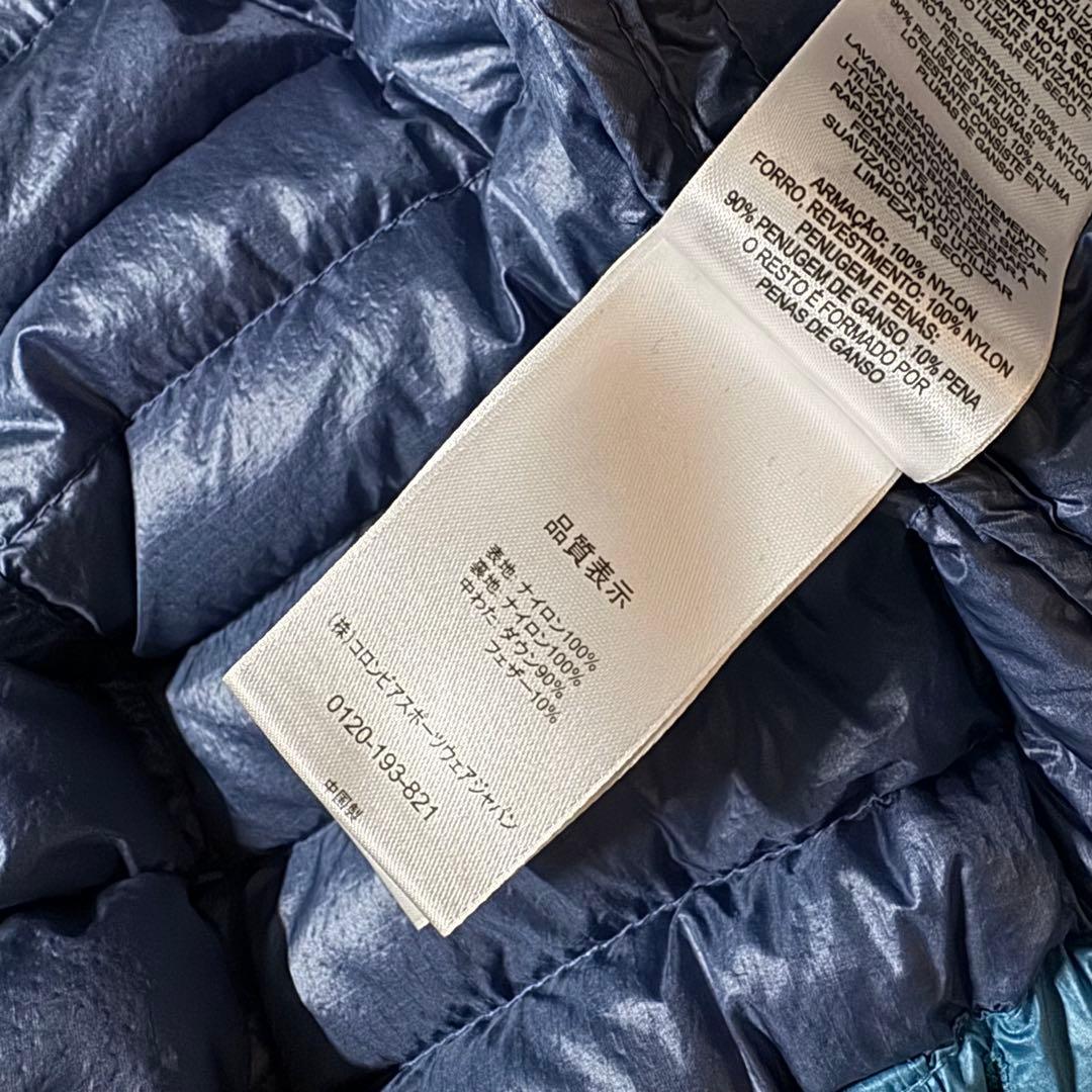 columbia down jacket puffer padded 水色