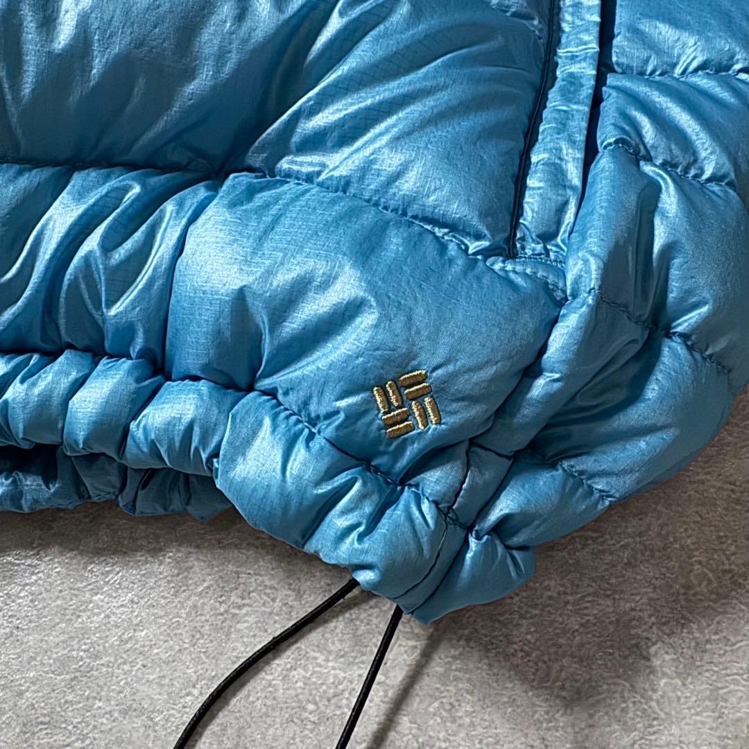 columbia down jacket puffer padded 水色