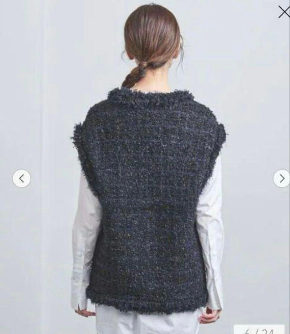 ユナイテッドアローズ ミックスチェックツイードニットベスト