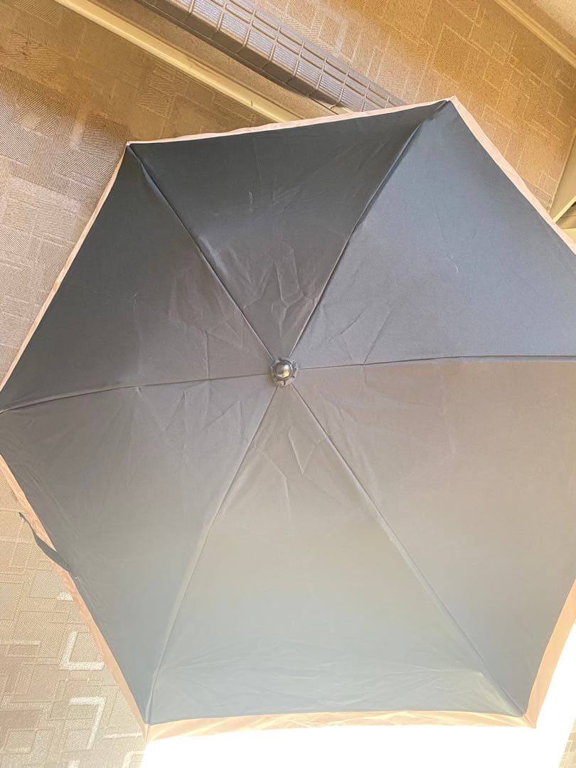 サンバリア100 折りたたみ日傘　三段折 ブラック 袋有り