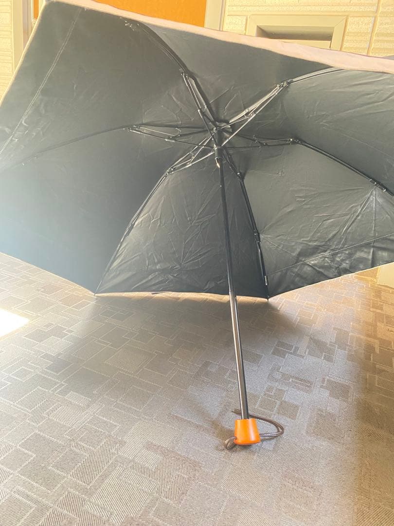 サンバリア100 折りたたみ日傘　三段折 ブラック 袋有り