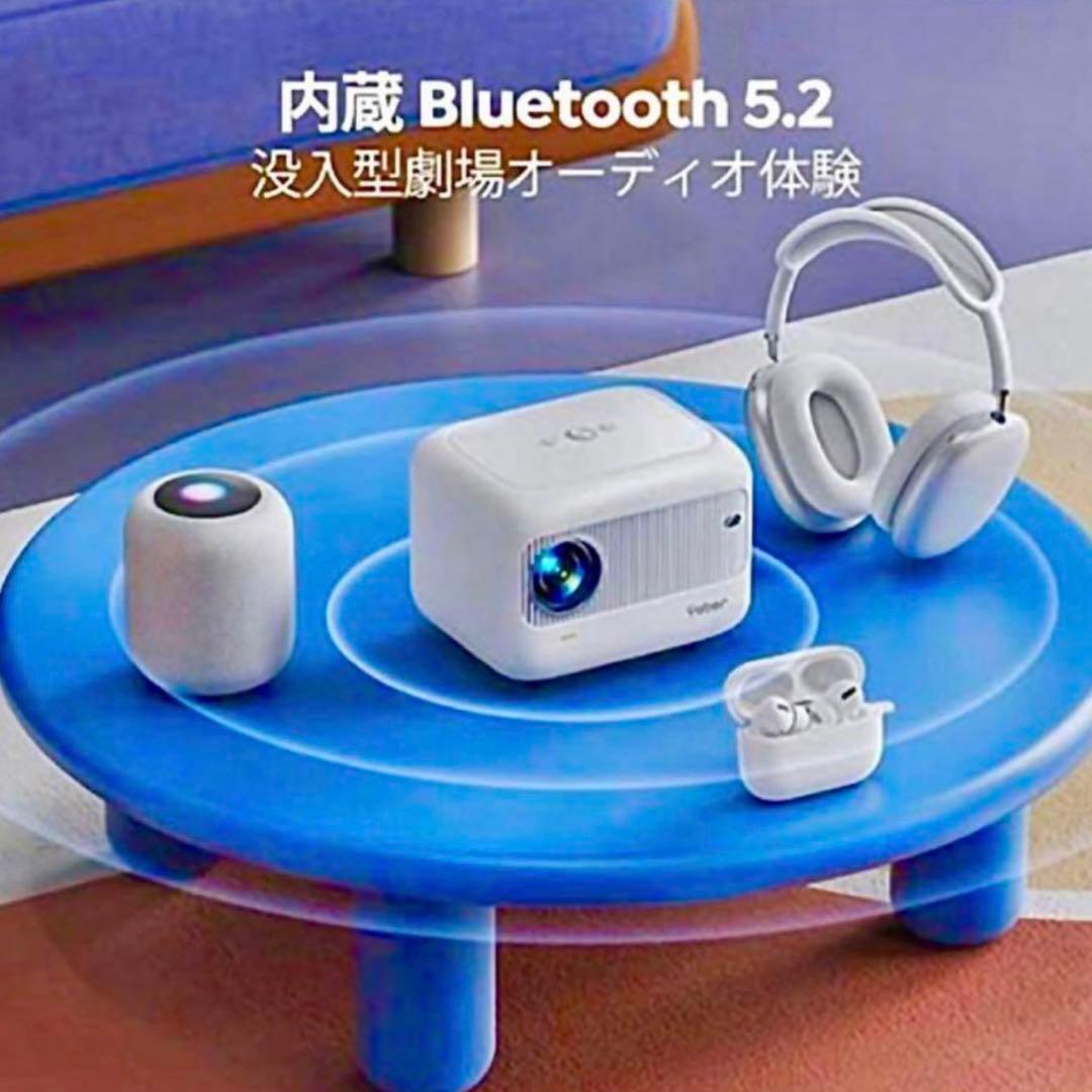 【新品未開封】プロジェクター 1080P 4K 超小型 11000LM 5G