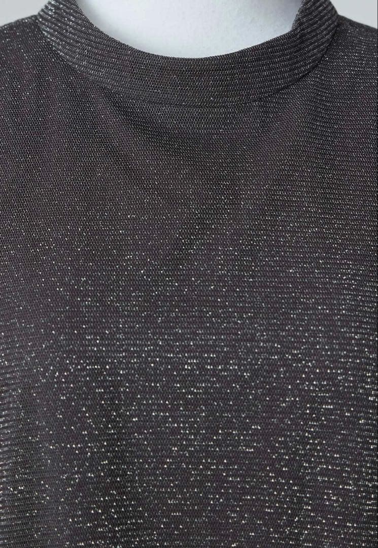 niana ラメチュールAラインドレス　ブラウン　M