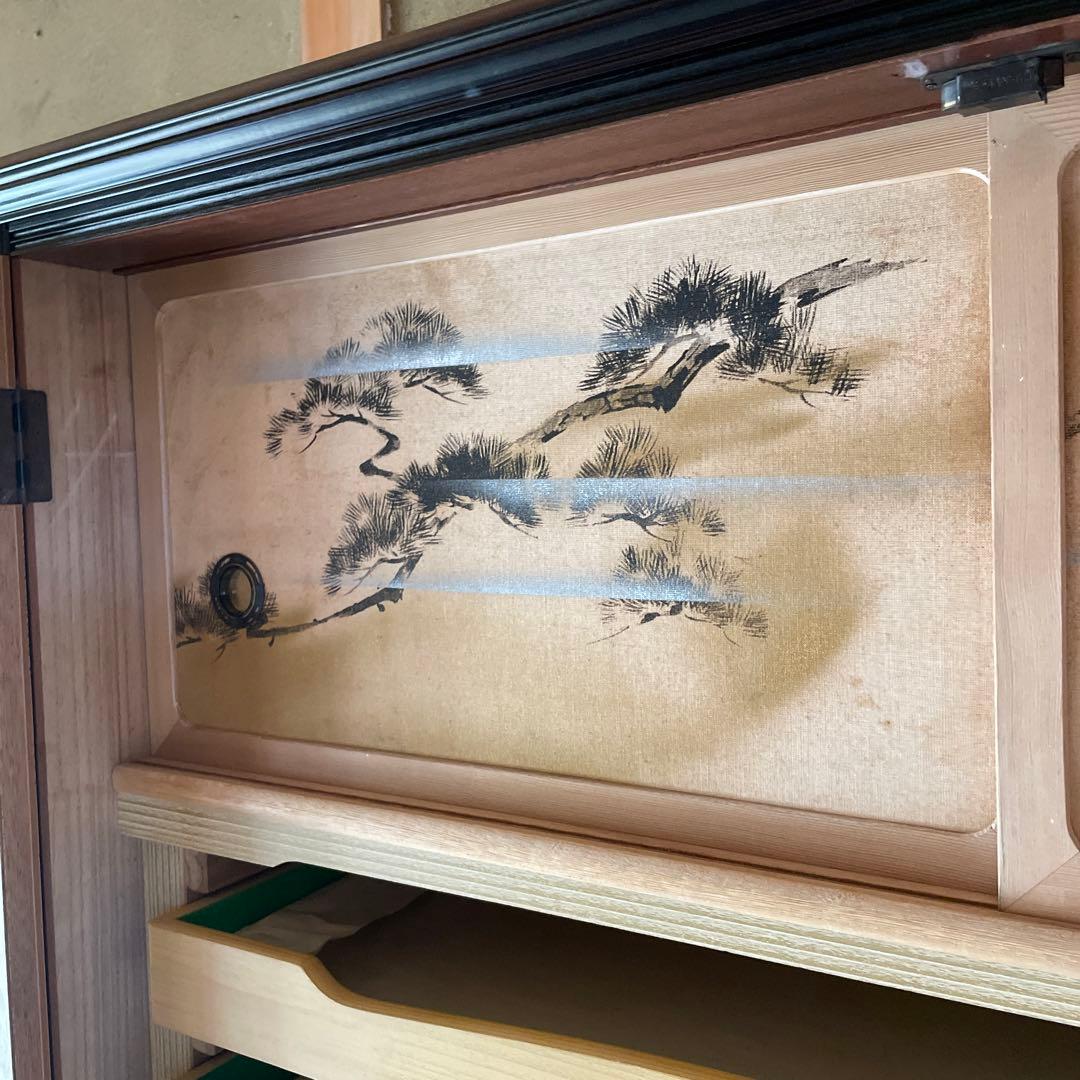 【送料込・高級】 着物用桐箪笥　銘木 アンティーク