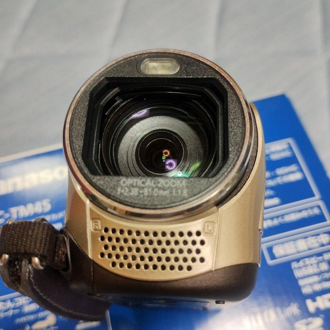 【オマケ付けました】Panasonic HDC-TM45 ベージュ 専用ポーチ付
