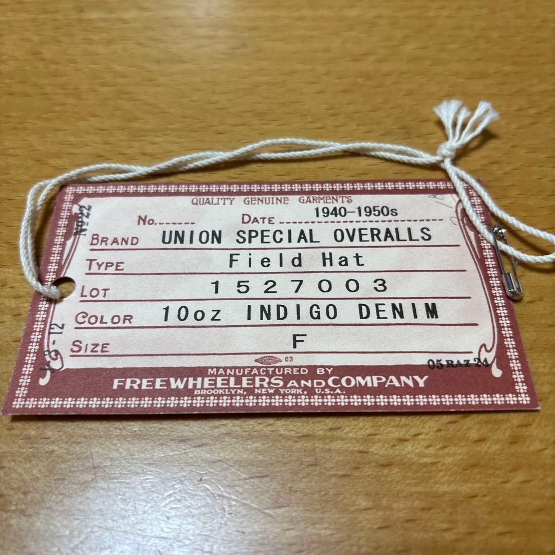 お値下げ！フリーホイーラーズ　フィールドハット10oz INDIGO DENIM
