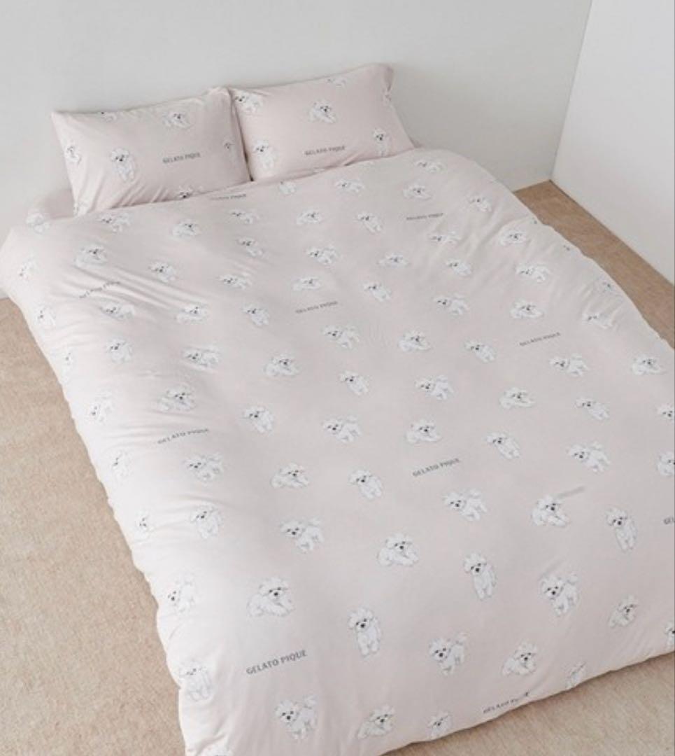 【新品】ジェラートピケ　SLEEP DOG柄 ３点セット　シングル　マルチーズ