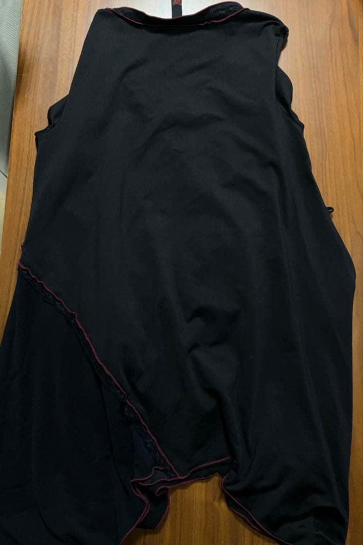 OZZ ON JAPAN 裏起毛 和チャイナ チュニック 黒 和ゴス 和柄