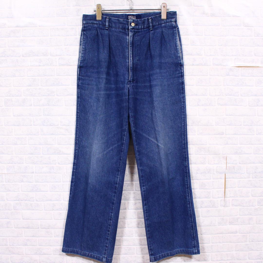 ポロラルフローレン デニムスラックス トラウザーパンツ RALPH LAUREN
