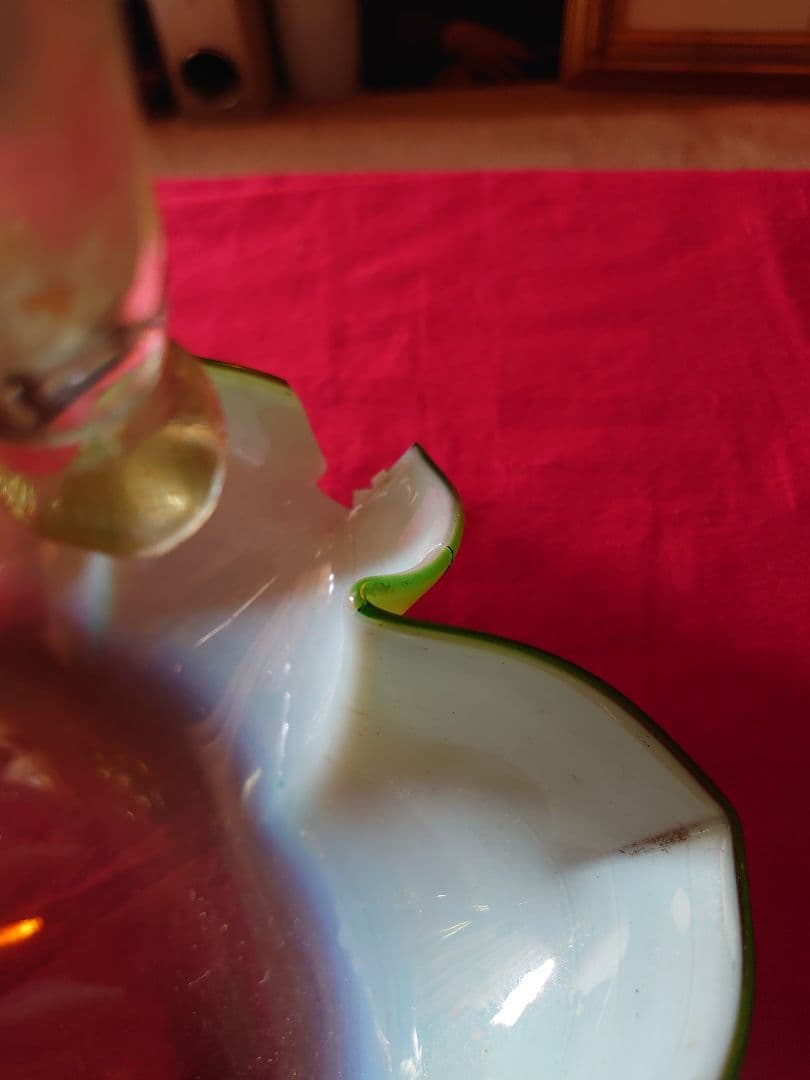 フランス1890s'ヴィクトリアイパーン グリーンオパールセント ヴァセリンSP