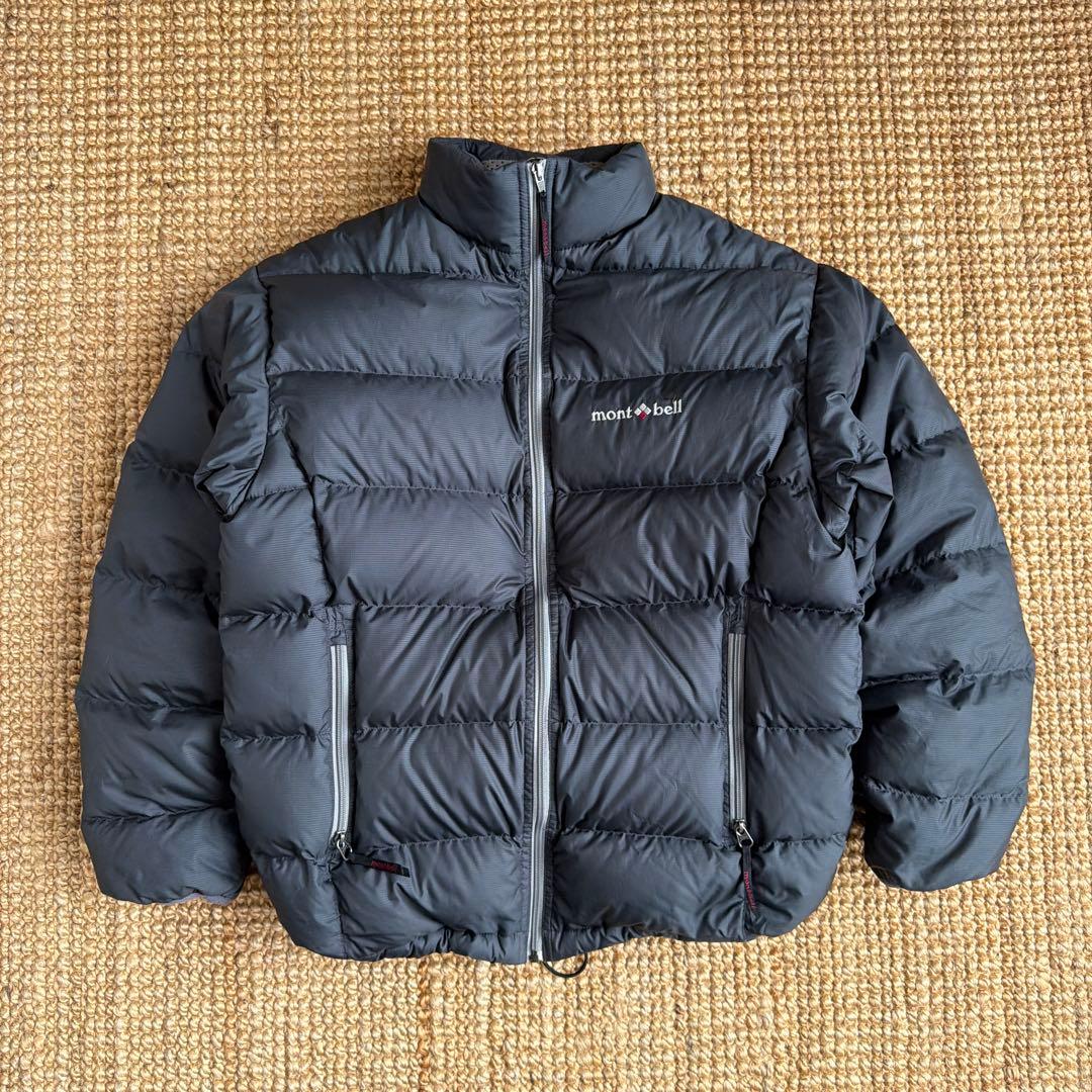 90s montbell ダウンジャケット グレー