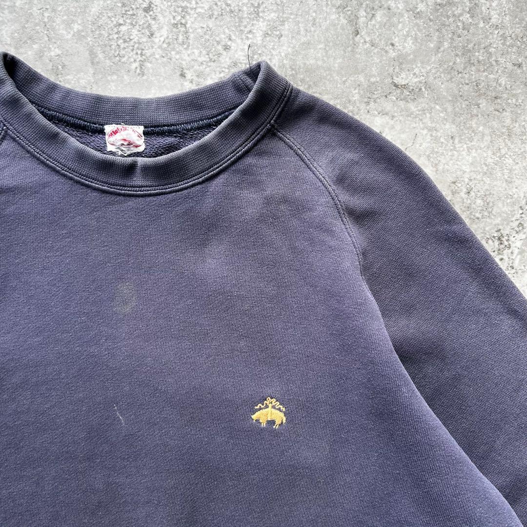 70s- ブルックスブラザーズ スウェット フェードネイビー XL相当