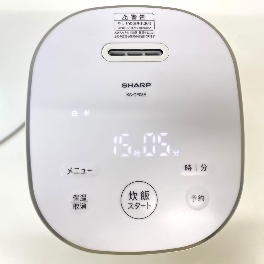 SHARP シャープ 炊飯器 KS-CF05E-W ホワイト 2024年製