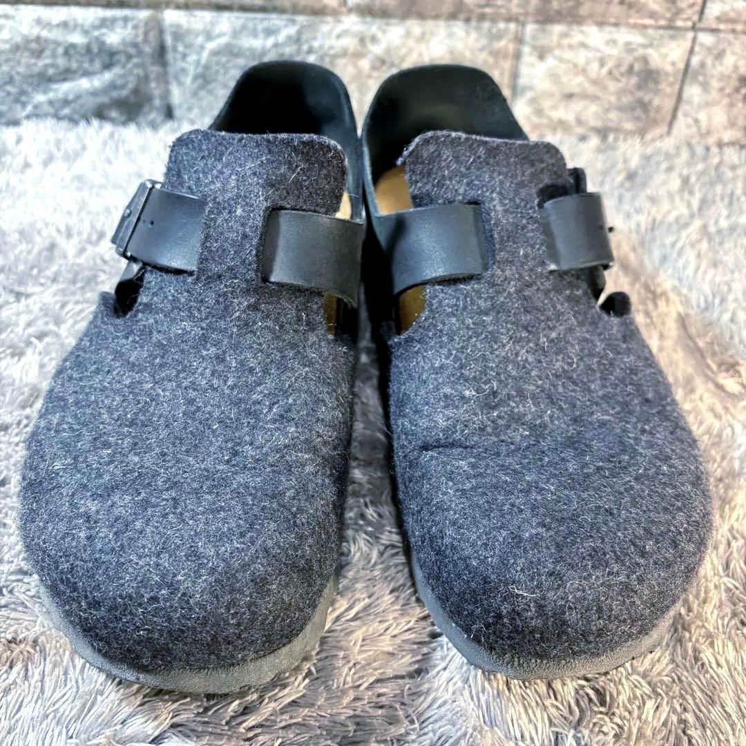 美品❣️ BIRKENSTOCK ビルケンシュトック ロンドン ウール グレー