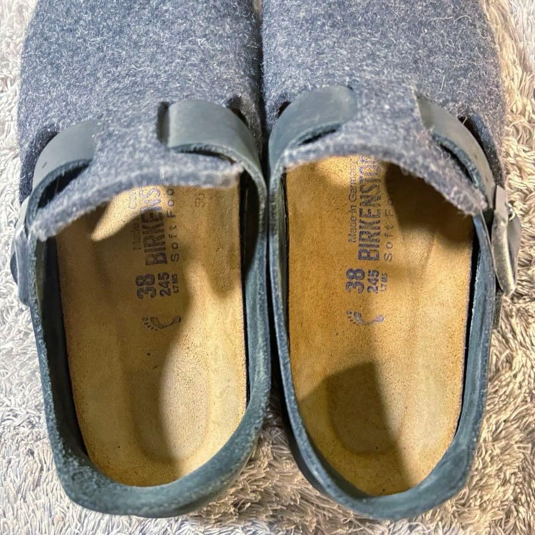 美品❣️ BIRKENSTOCK ビルケンシュトック ロンドン ウール グレー