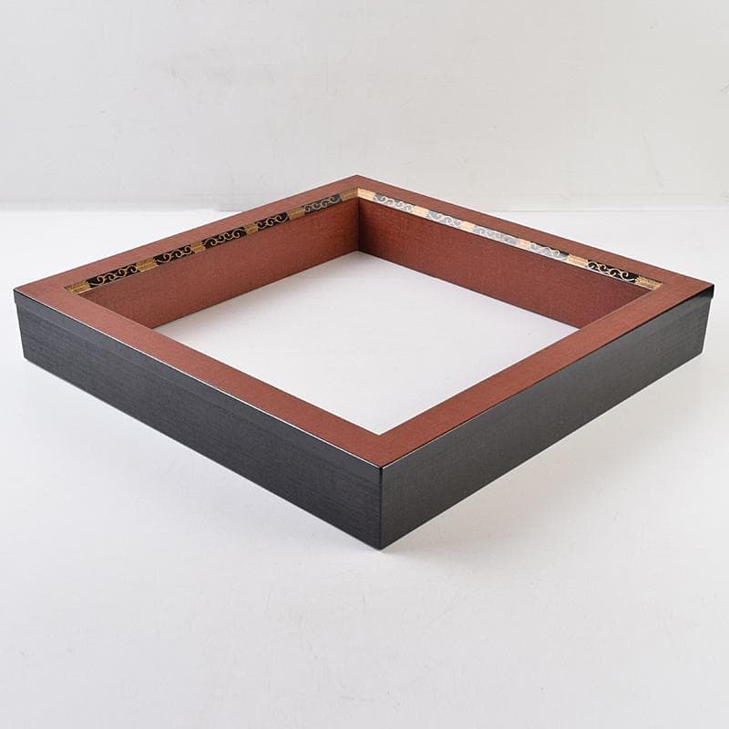 Bambi茶道具　上杉満樹作　松唐草蒔絵　炉縁　共布共箱　C　R9471B