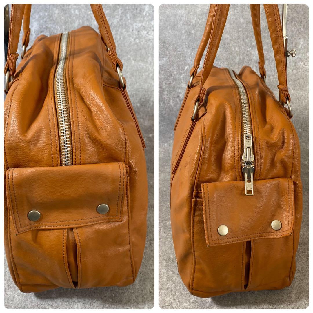 PORTER ポーター フリースタイル　ボストンバッグ　トート　レザー　キャメル