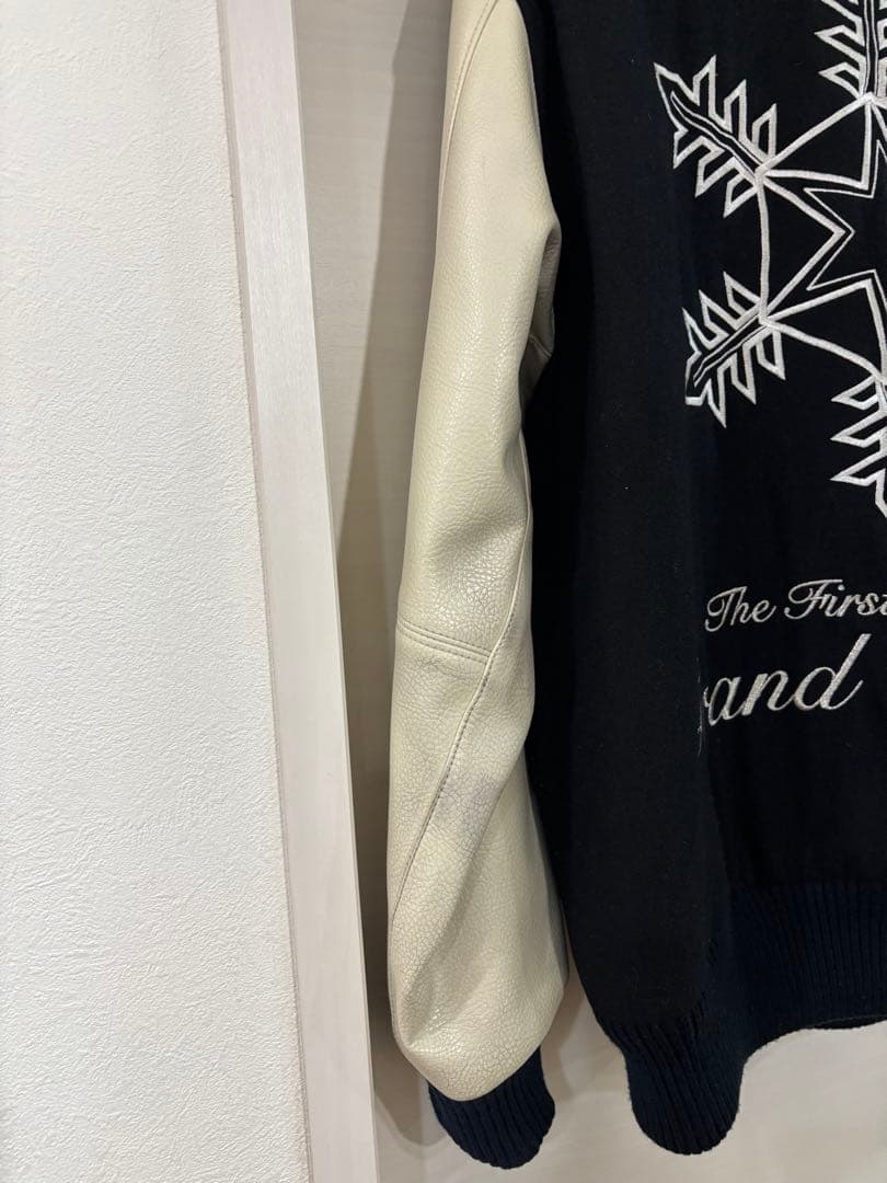 美品　GDC グランドキャニオン　スタジャン ネイビー/ホワイト　レザー　S