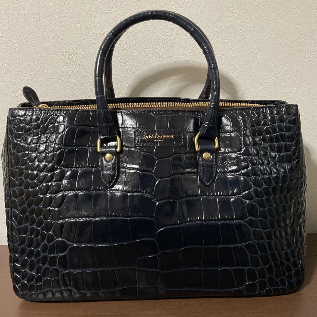 ☆開店セール☆ 使用数日 美品 J&M DAVIDSON レザー ロゴ バッグ①