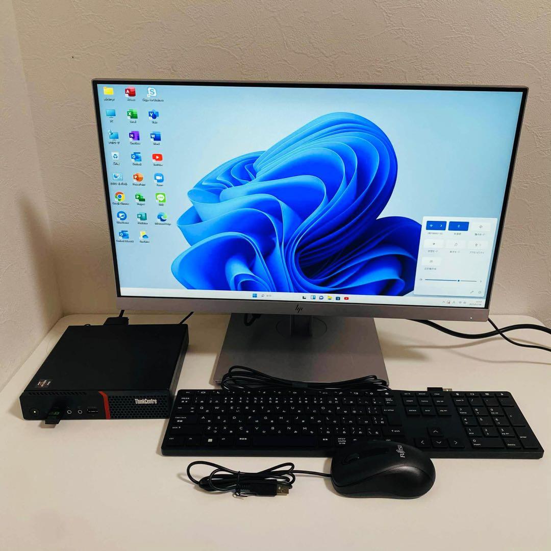 Y722 LENOVOデスクトップ23インチ大画面高速Windows11オフィス