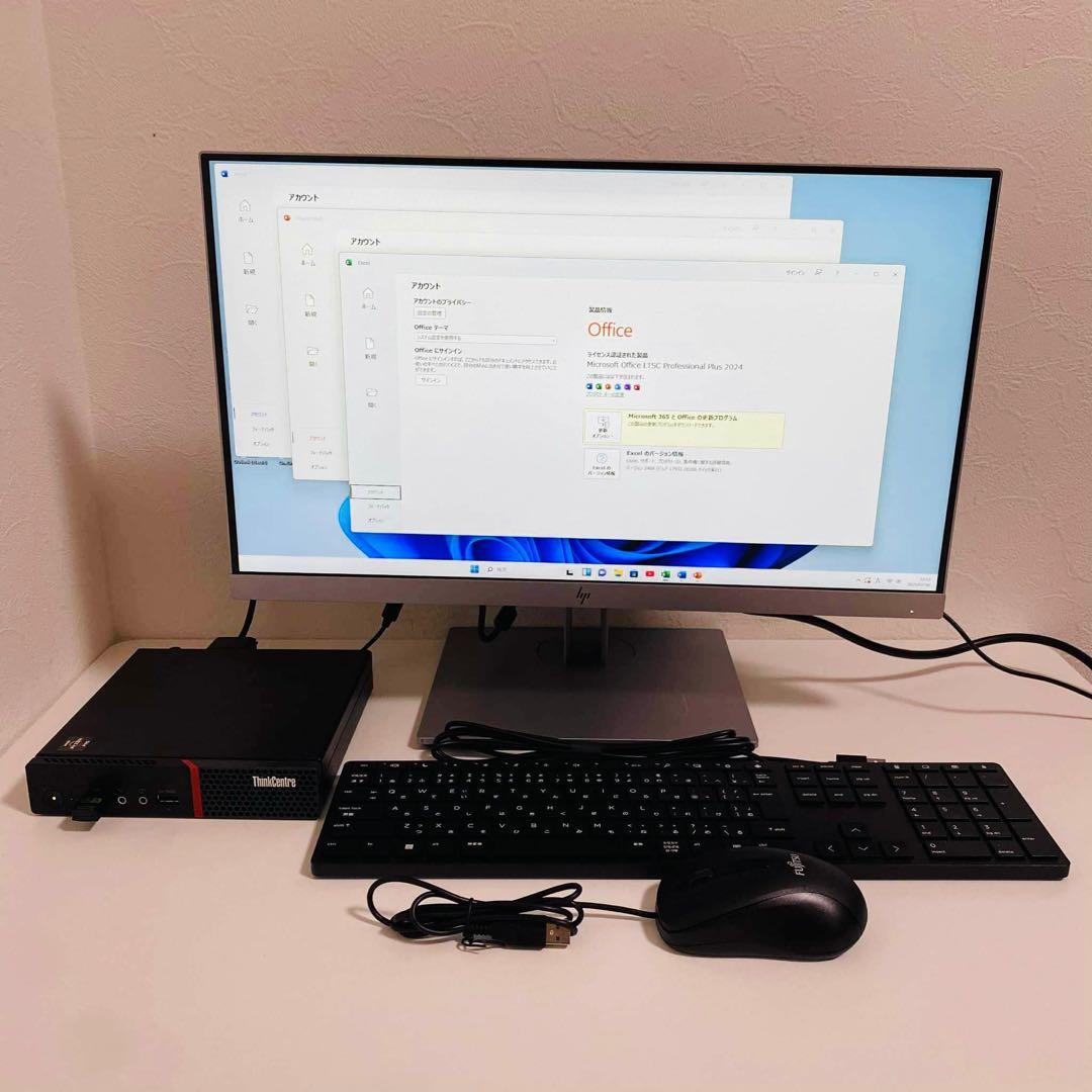 Y722 LENOVOデスクトップ23インチ大画面高速Windows11オフィス