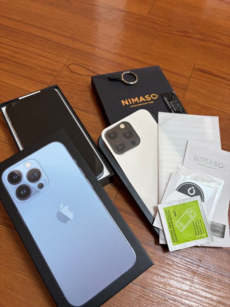 [美品]iPhone13 Pro本体256GB 本体simフリー 新品フィルム付