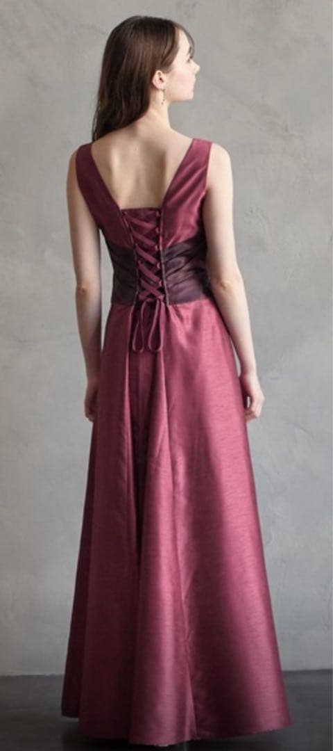 演奏会用シャンタンカラーロングドレス