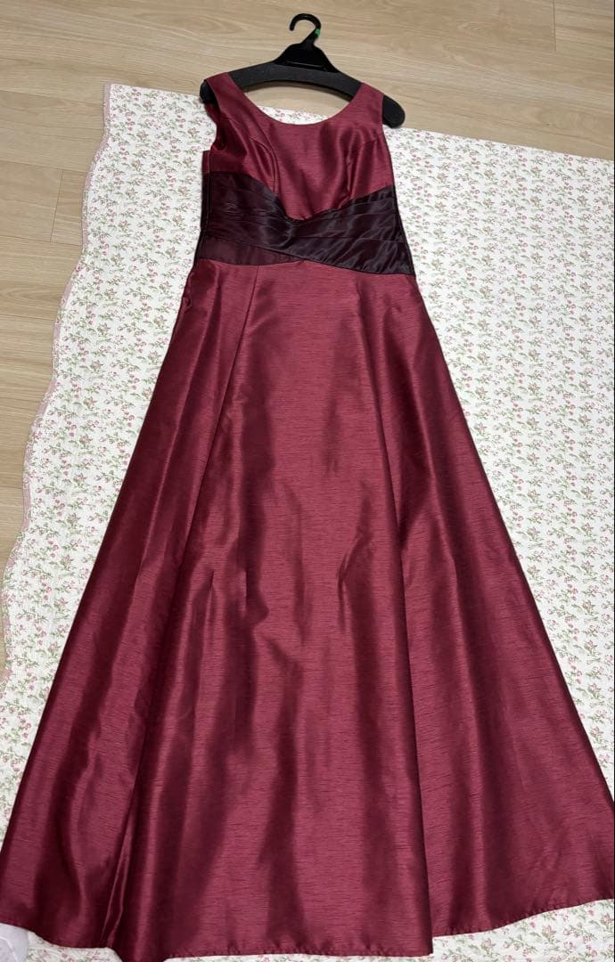 演奏会用シャンタンカラーロングドレス