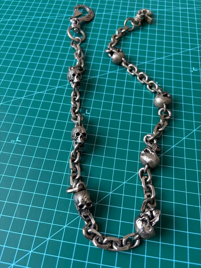 スカルデザイン ウォレットチェーン