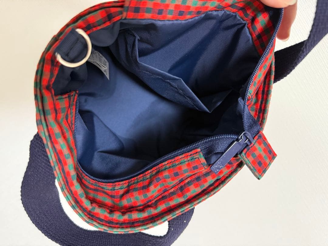 ファミリア familiar ふるさと納税 ショルダーバッグ 赤チェック 西脇市