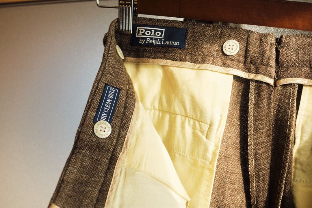 80〜90s POLO Ralph Laurenブラウンスラックス