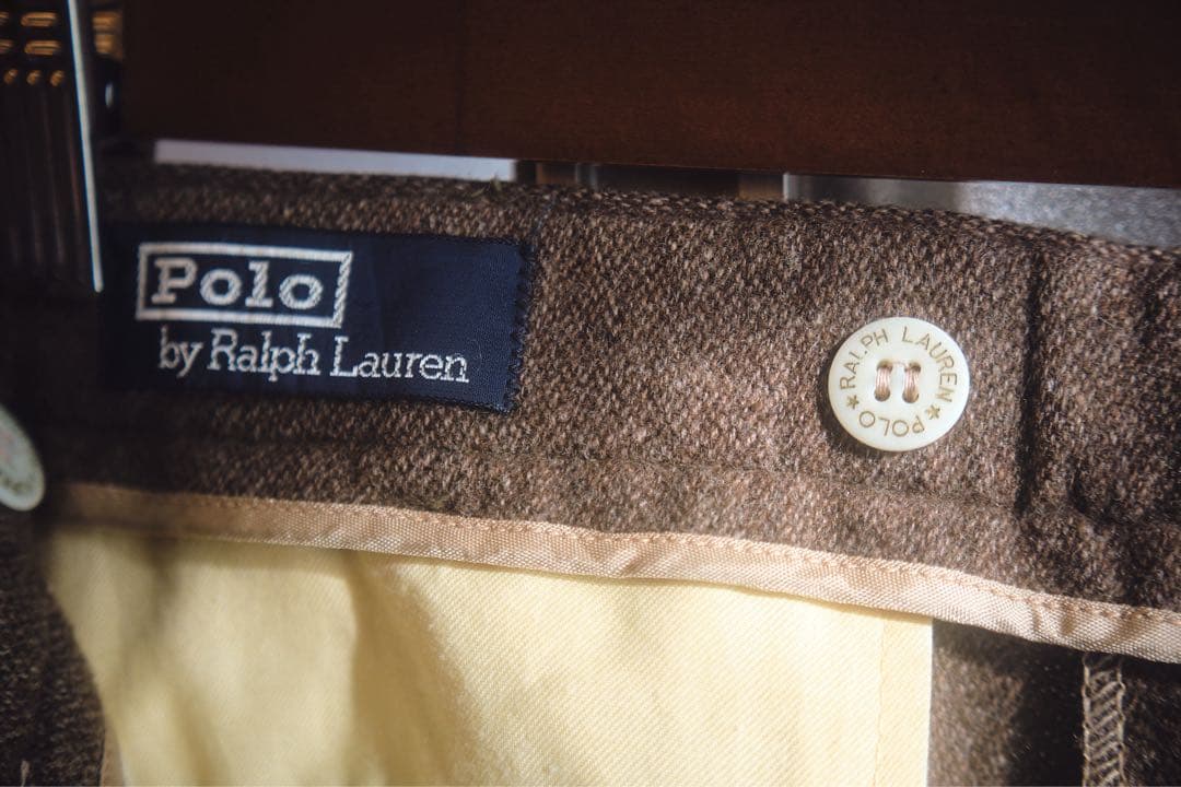80〜90s POLO Ralph Laurenブラウンスラックス