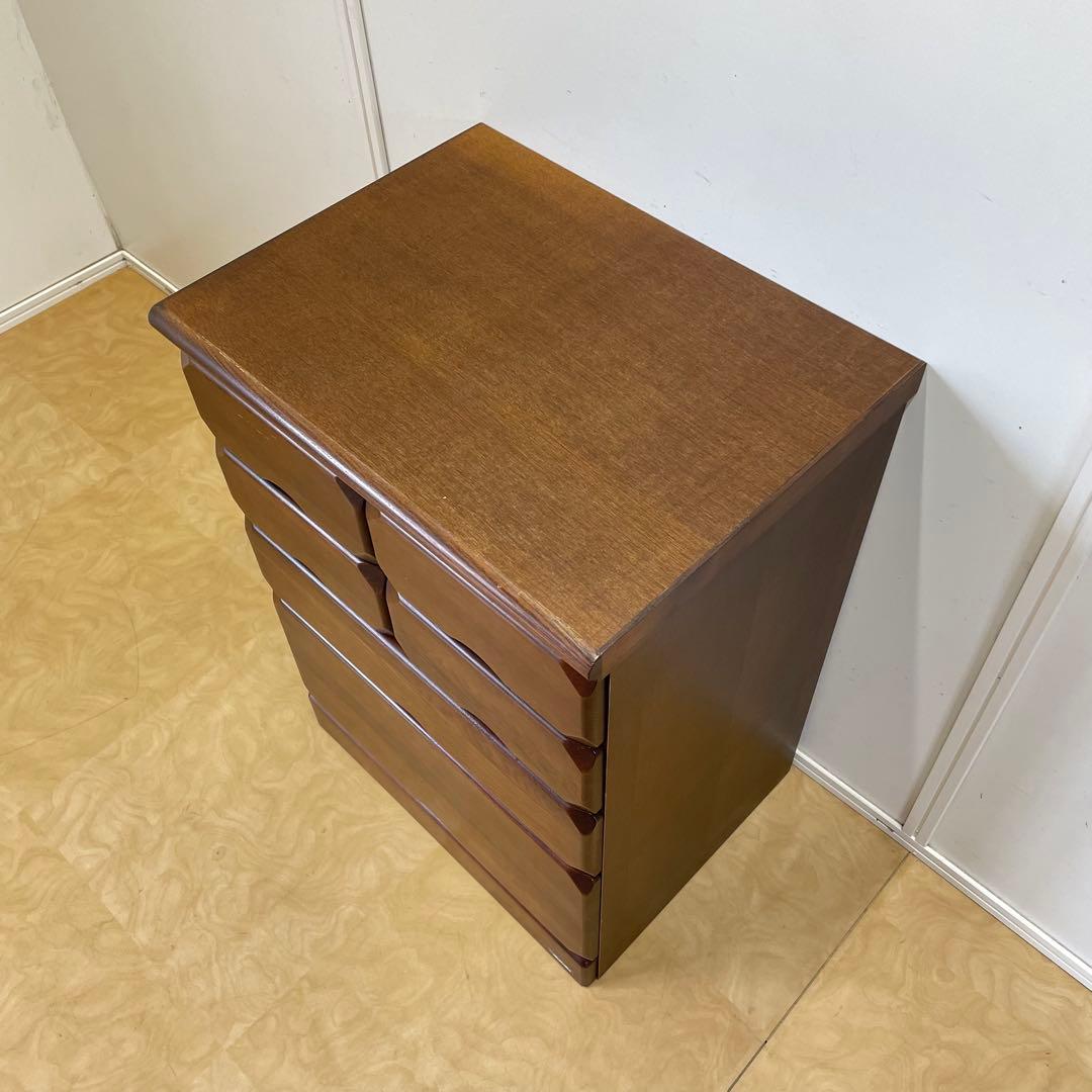 マルヨシ民芸家具 4段 6杯 チェスト② 引き出し タンス 電話台 収納