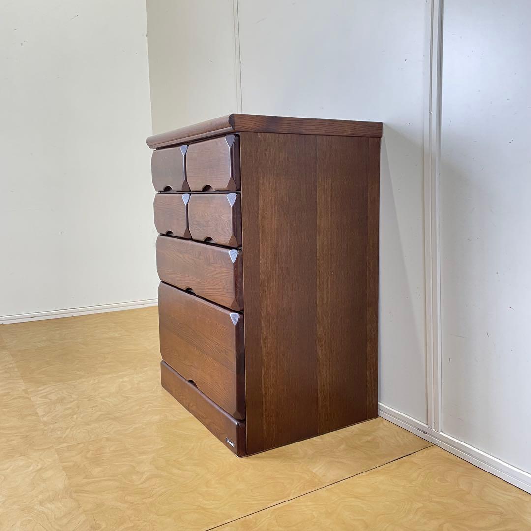 マルヨシ民芸家具 4段 6杯 チェスト② 引き出し タンス 電話台 収納