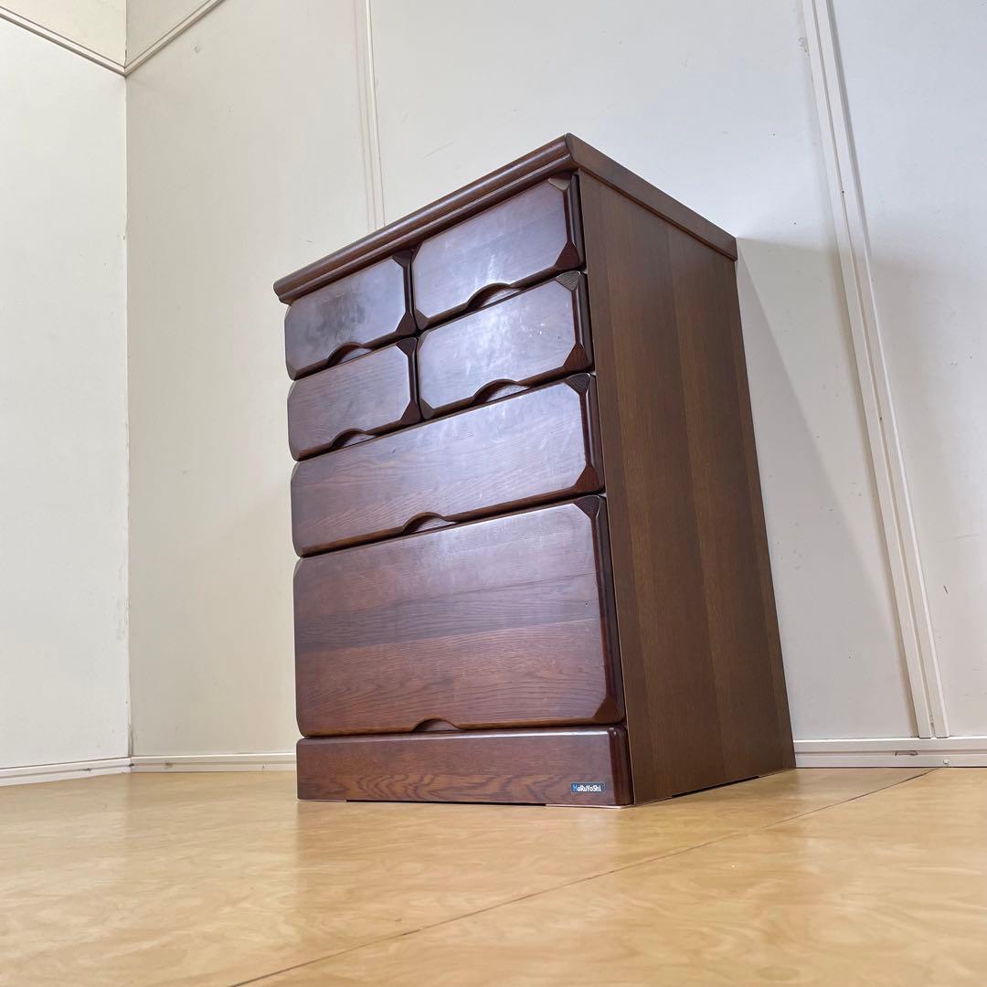 マルヨシ民芸家具 4段 6杯 チェスト② 引き出し タンス 電話台 収納