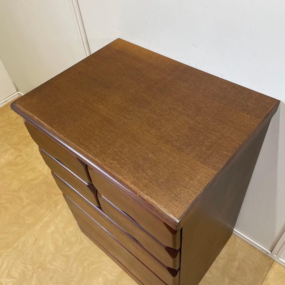 マルヨシ民芸家具 4段 6杯 チェスト② 引き出し タンス 電話台 収納