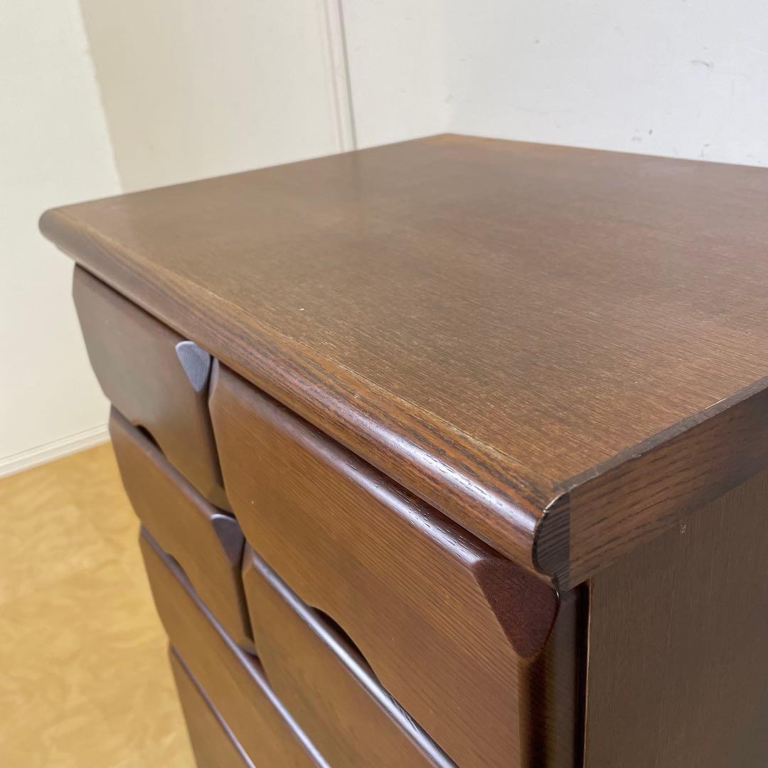 マルヨシ民芸家具 4段 6杯 チェスト② 引き出し タンス 電話台 収納