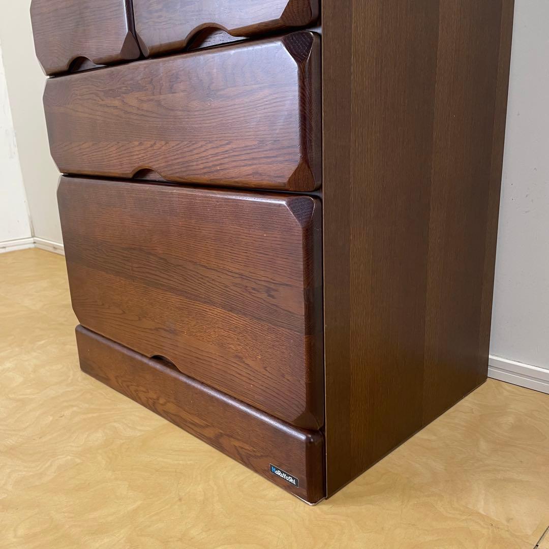 マルヨシ民芸家具 4段 6杯 チェスト② 引き出し タンス 電話台 収納