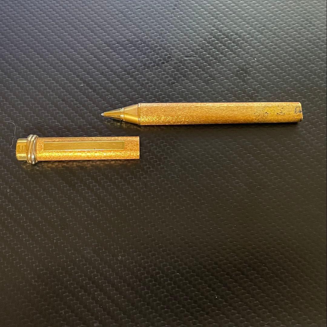 must de Cartier ゴールドボールペン